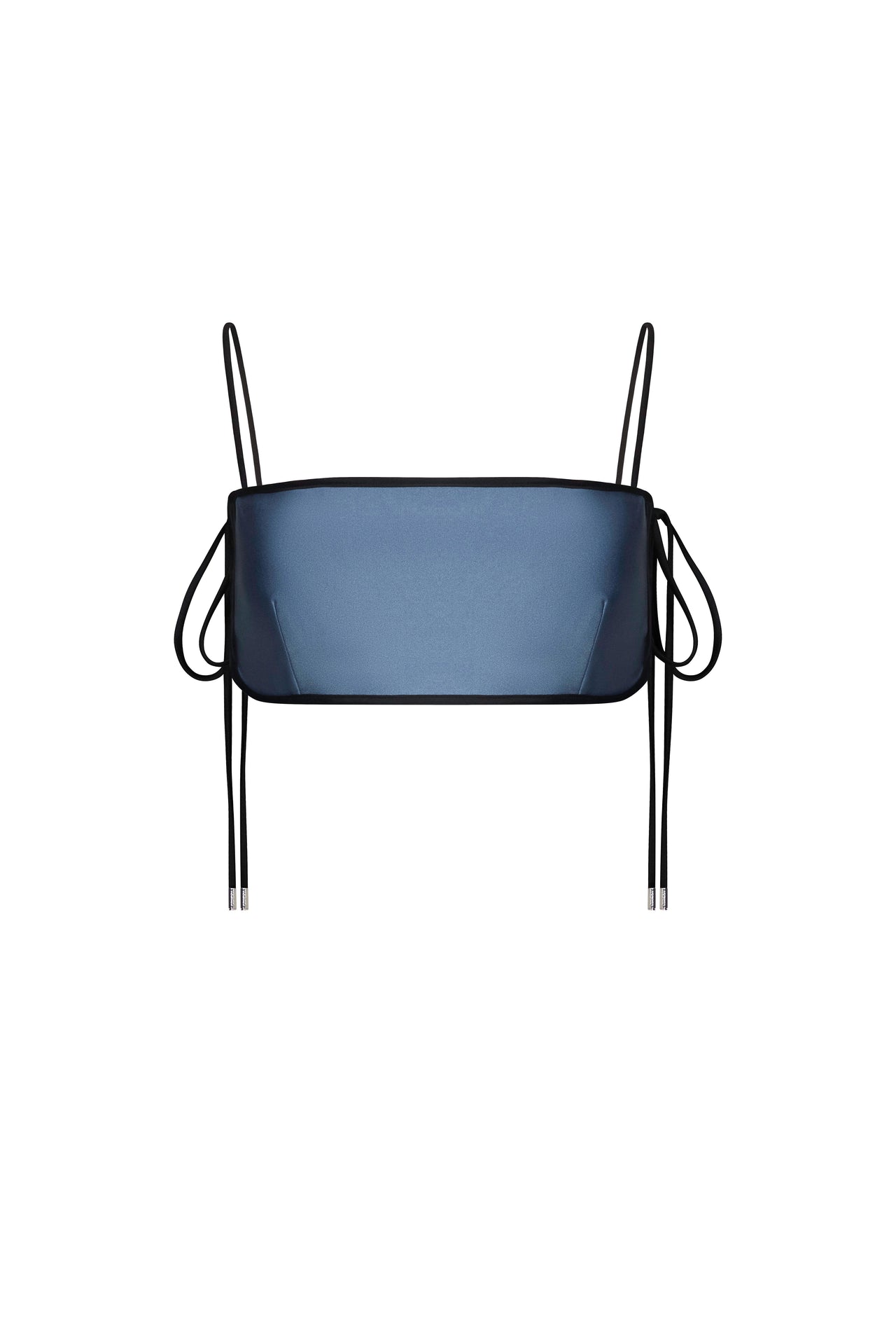 BANDEAU CROP · CERULEAN/BLACK
