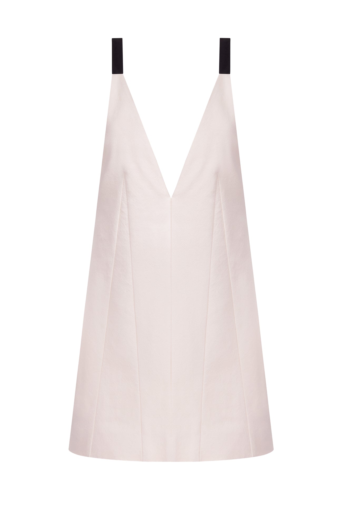 sleek mini dress · ecru