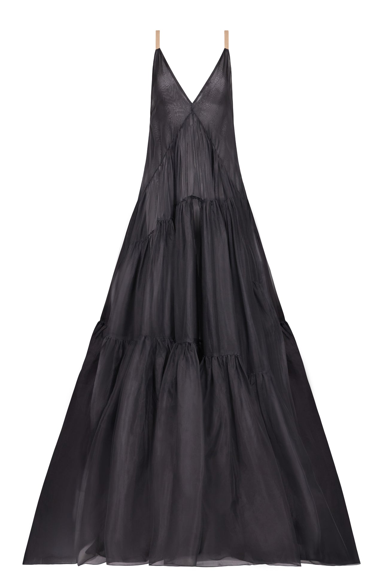 tiered gown · obsidian